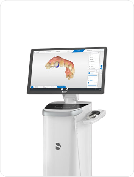 Dental digital scanner of teeth