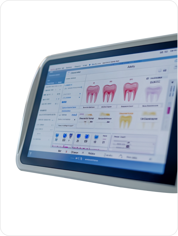 Dental digital charting of patient teeth